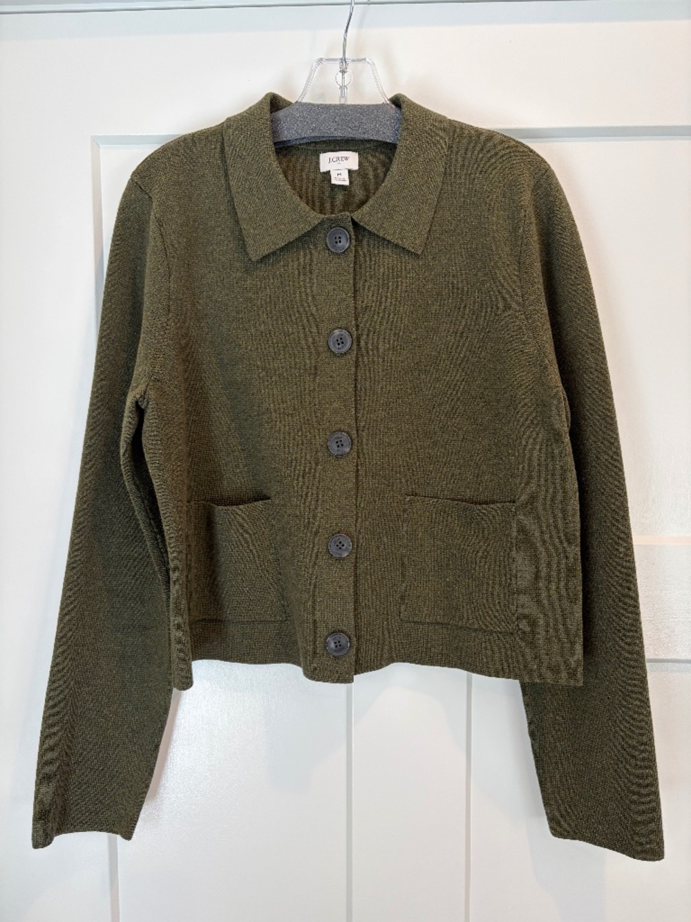 J crew sweater knit cropped jacket